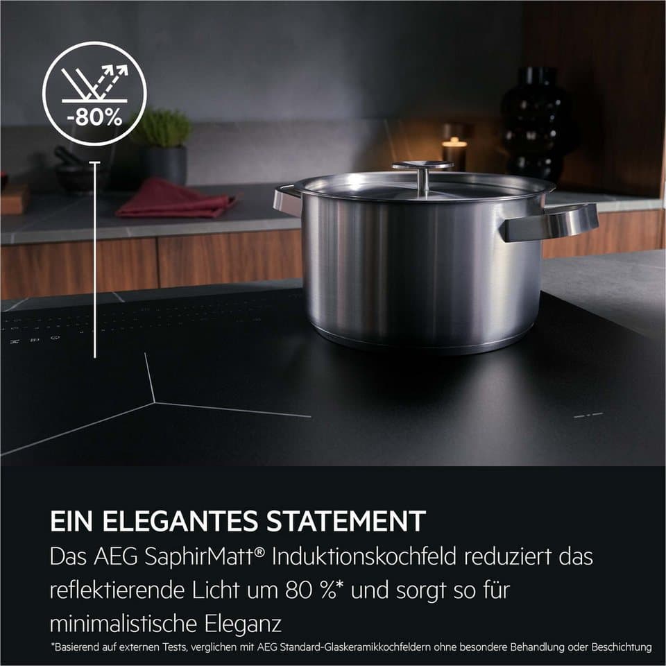 AEG Induktions-Kochfeld Serie 7000 TII84B1FFZ, Bis zu 10x weniger sichtbare Kratzer – Made in Germany - Thumbnail 7