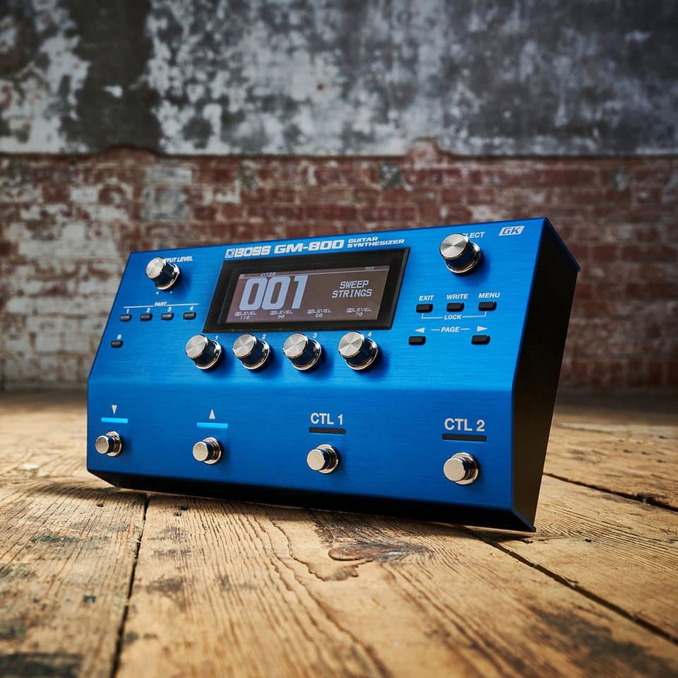 Boss by Roland E-Bass Boss GM-800 Effektgerät Synthesizer-Pedal Bass-Bundle, Effektgerät, Synthesizer, Pedal, mit Basstonabnehmer, Serial GK-Kabel und Tuch - Thumbnail 8