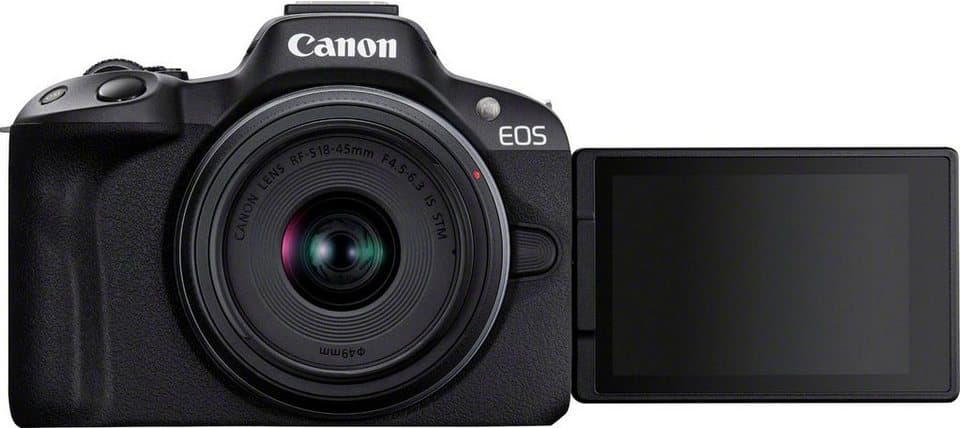 Canon EOS R50 + RF-S 18-45mm F4.5-6.3 IS STM Kit Systemkamera (RF-S 18-45mm F4.5-6.3 IS STM, 24,2 MP, Bluetooth, WLAN, inkl. RF-S Objektiv 18-45 IS) - Thumbnail 3