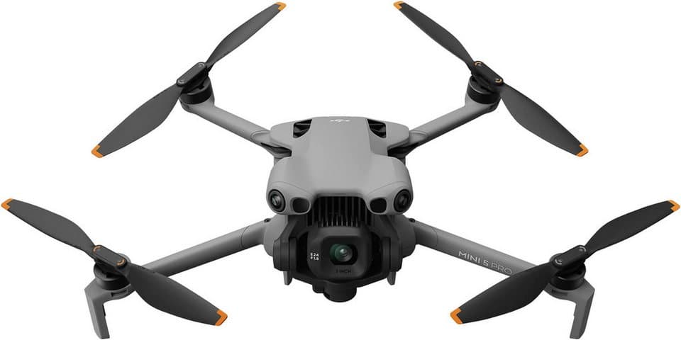 DJI Mini 5 Pro Fly More Combo (DJI RC2) Drohne (4K Ultra HD, DJI RC 2 Fernsteuerung, 3 Akkus, Ladestation, Filterset und Tasche)