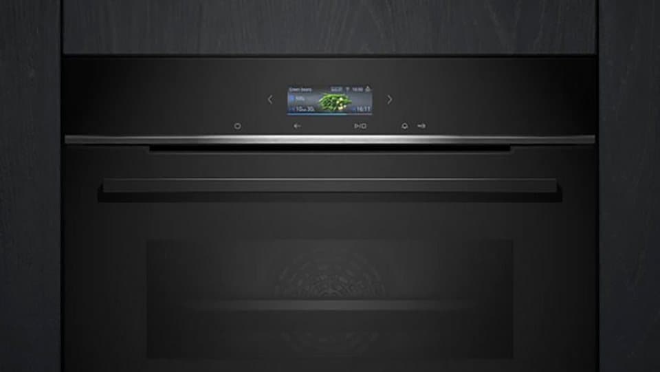 SIEMENS Backofen iQ700 HB734G1B1, mit Teleskopauszug nachrüstbar, ecoClean, Air Fry Funktion für knusprige Ergebnisse & Schnellaufheizungung - Thumbnail 2