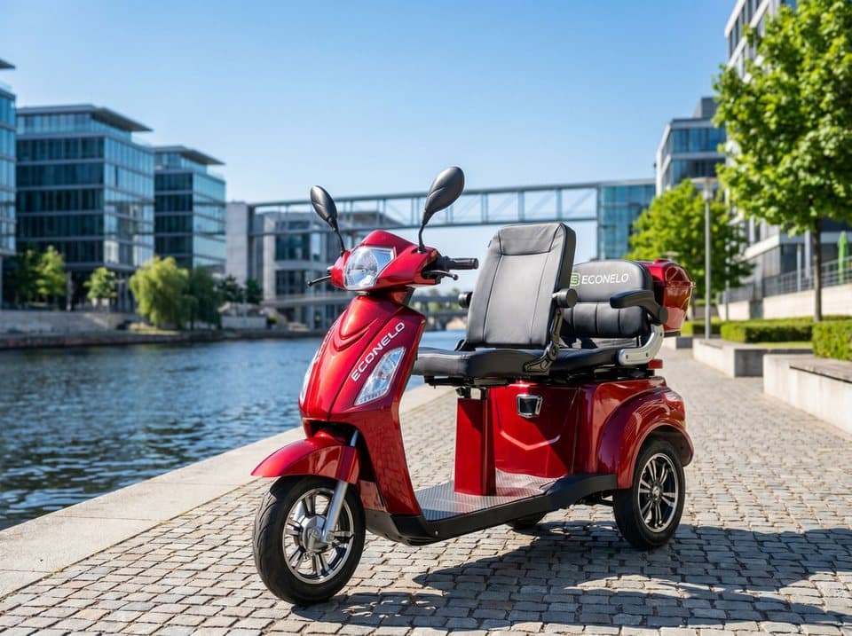 ECONELO Elektromobil, 1000 W, 25 km/h, Sicherheitsrollen gegen Kippen, 3 Geschwindigkeitsstufen - Thumbnail 14