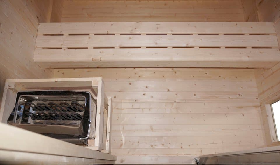 Sanotechnik Sauna »LAHTI« Außensauna mit Infrarotkabine, BxTxH: 198 x 181,5 x 200,2 cm, 4,4 mm, geeignet für 6 Personen, Fichetnholz - Thumbnail 10