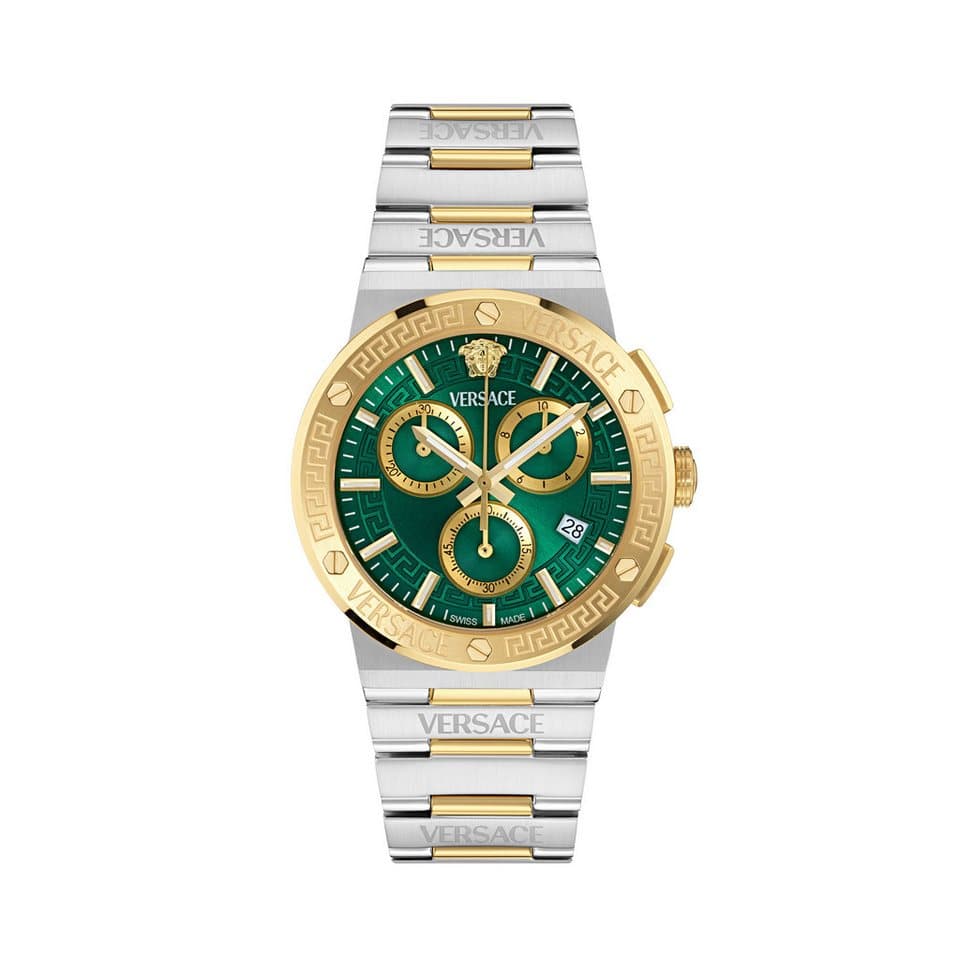 Versace Chronograph GRECA LOGO CHRONO RESTYLE VEKMA0425, Quarzuhr, Armbanduhr, Damenuhr, Herrenuhr, Swiss Made