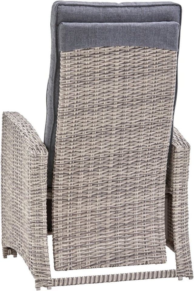 KONIFERA Garten-Essgruppe Monaco, (Set, 31-tlg., 10x Sessel, 1xTisch 200-366x100x75,5cm, inkl. Auflagen, Polyrattan,Alu), Rückenlehne verstellbar, Tischplatte aus 5mm starkem Sicherheitsglas - Thumbnail 10