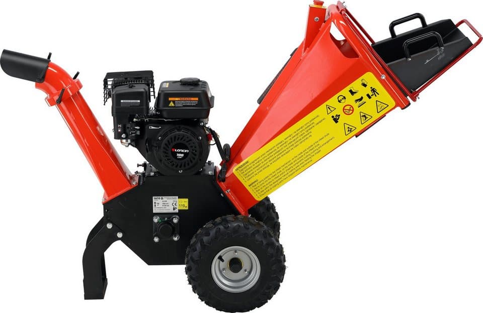 Yato Messerhäcksler Benzin Gartenhäcksler 4,8kW / 6,53PS Schnittstärke bis 100mm - Thumbnail 4