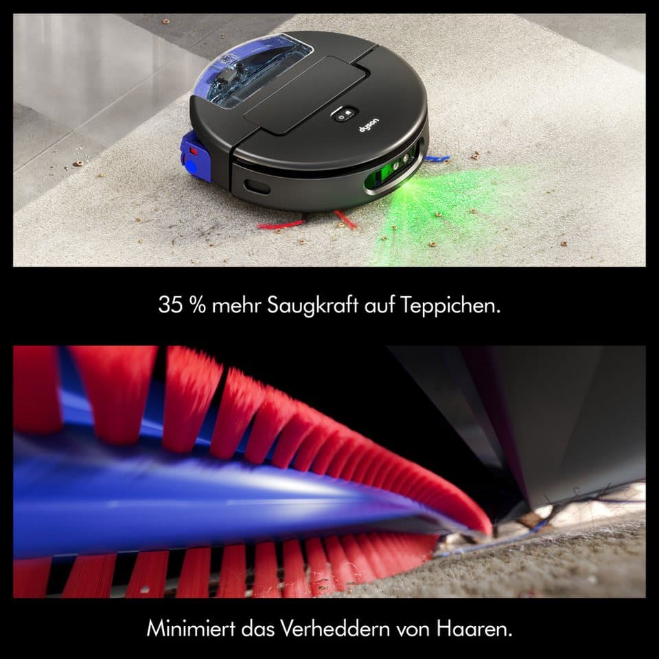 DYSON Saugroboter mit Wischfunktion spot+scrub Ai, beutellos, Beseitigt versteckte Flecken mithilfe fortschrittlicher KI - Thumbnail 7