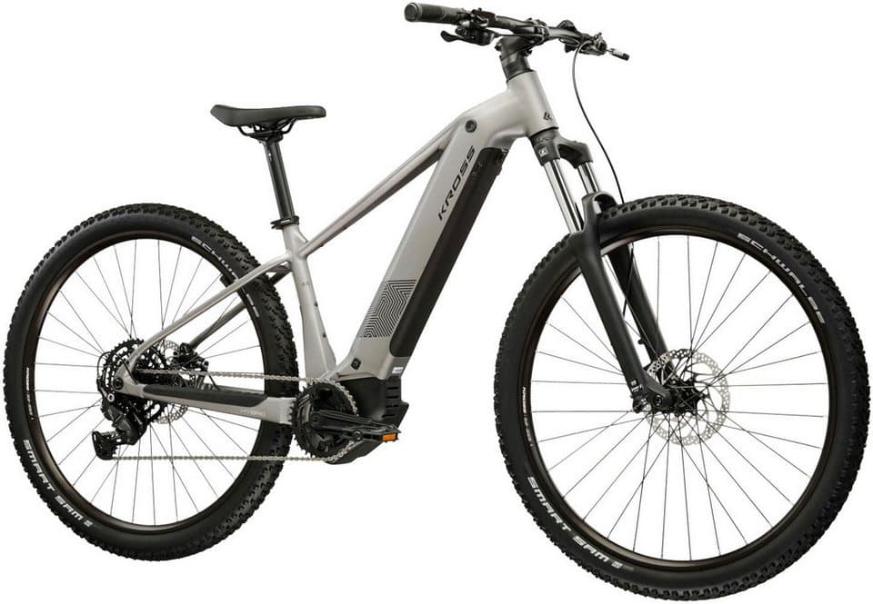 Kross E-Bike Mountainbike Influx Hybrid 2.0 16,7Ah / BOSCH 600 Wh 29" silber 9 Gänge 2026, 9 Gang Shimano CUES U4000 Schaltwerk, Kettenschaltung, Mittelmotor, 600 Wh, BOSCH PERFORMANCE LINE PX 36 V/250 W, Mittelmotor - Thumbnail 2