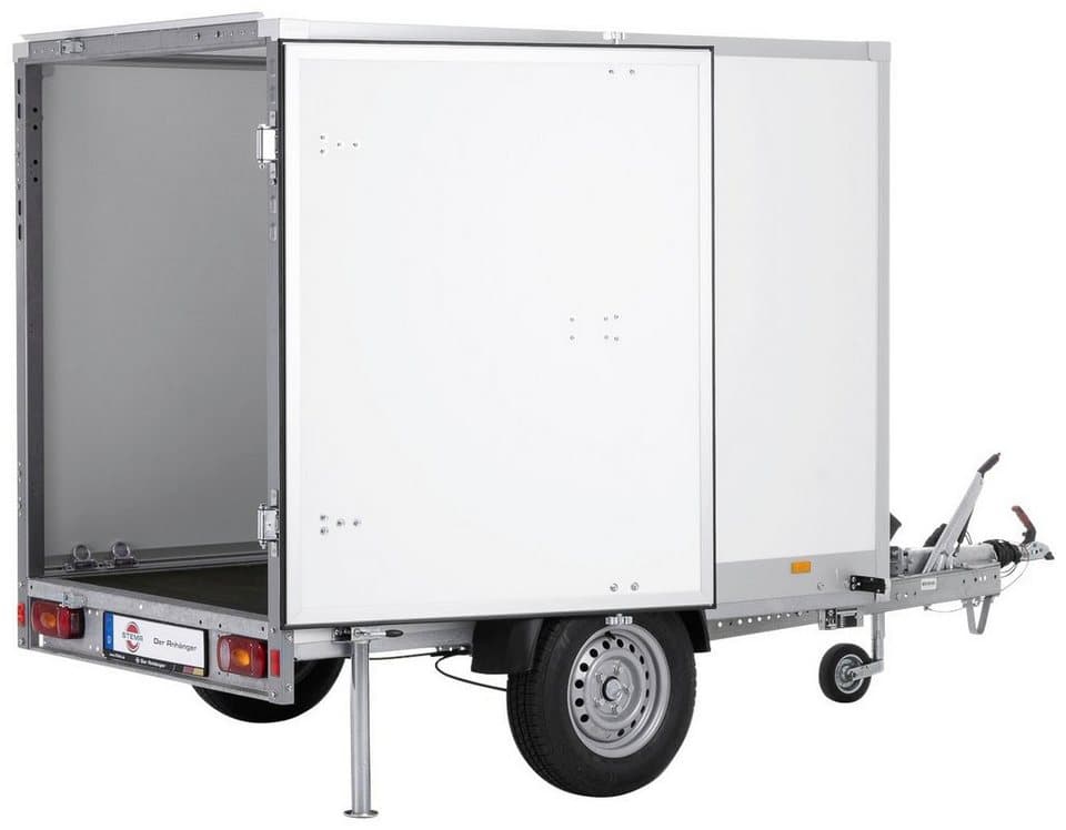 STEMA PKW-Anhänger P-Box 1300, max. 846 kg, Tieflader Kofferanhänger, gebremst - Thumbnail 2