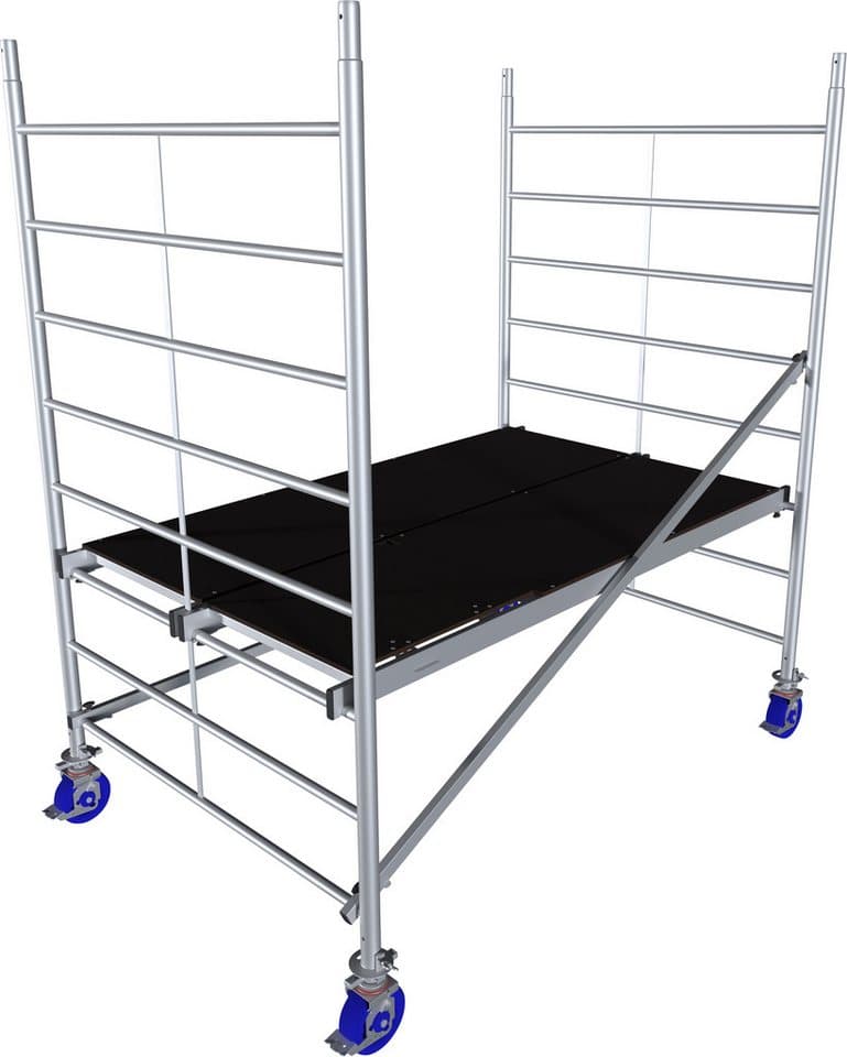 KRAUSE Fahrgerüst ProTec XXL Breitaufbau, (Set), Arbeitshöhe: 2,9 Meter