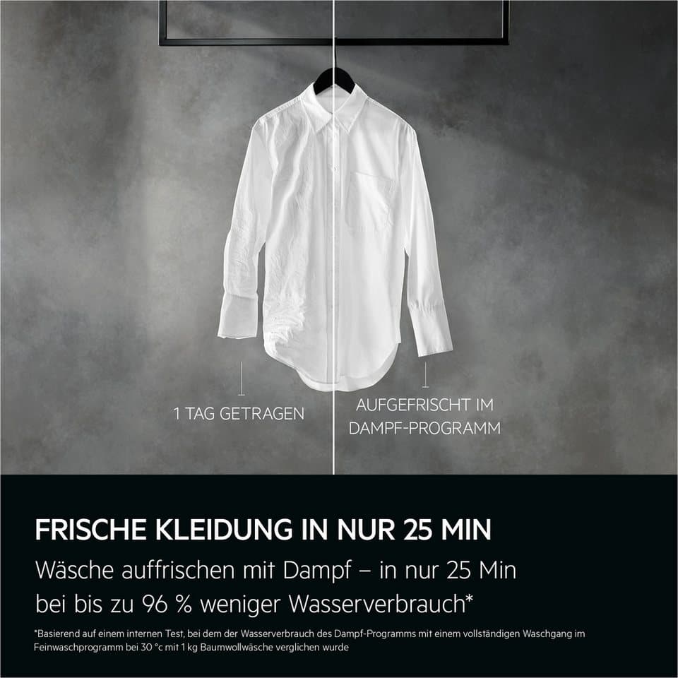 AEG Waschmaschine Toplader 7000 ProSteam® LTR7A37STL, 7 kg, 1300 U/min, ProSteam®: Auffrischen mit Dampf statt Waschen und 96 % Wasser sparen - Thumbnail 4