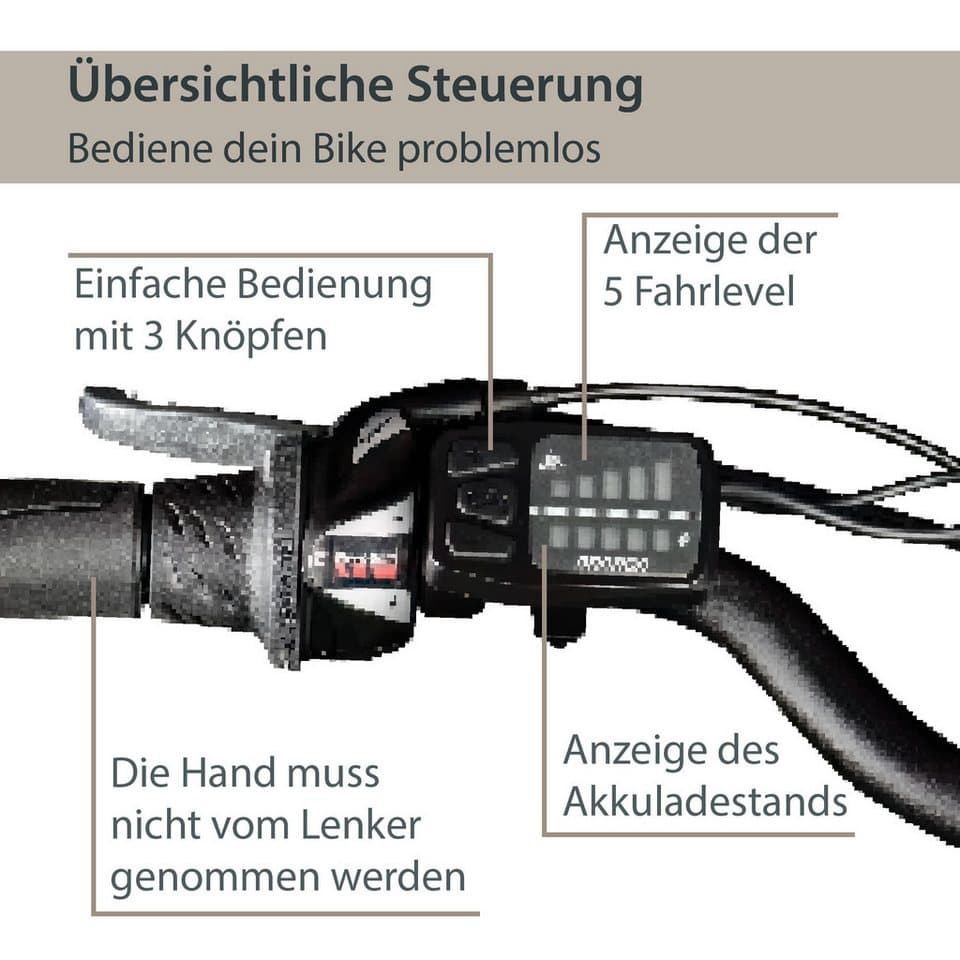 AGON E-Bike Trekkingrad Avesa, 21 Gang, Kettenschaltung, Heckmotor, 374 Wh, Pedelec, Elektrofahrrad für Damen u. Herren - Thumbnail 5