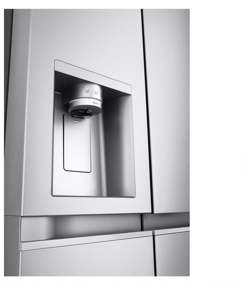LG Side-by-Side GSLE91MBAC, 179 cm hoch, 91,3 cm breit, Eis-, Crushed Ice- und Wasserspender mit Wassertank, NoFrost - Thumbnail 12