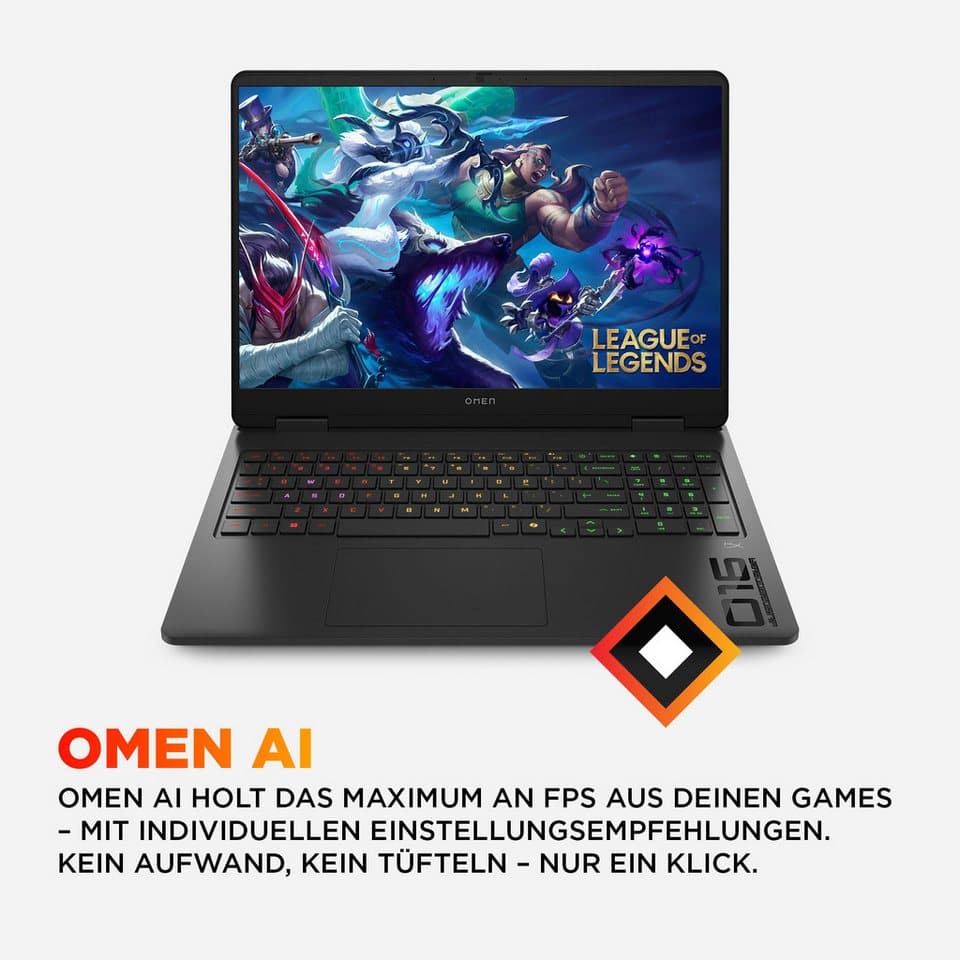 HP OMEN 16-ap0286ng Gaming-Notebook (40,64 cm/16 Zoll, AMD Ryzen 9 8940HX, GeForce RTX 5060, 16 GB, 1000 GB SSD) - Thumbnail 9