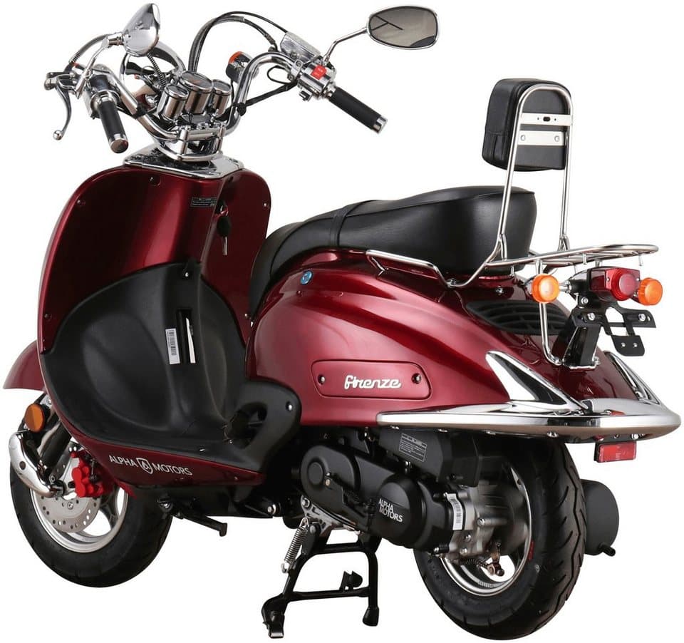 Alpha Motors Motorroller Retro Firenze, 125 ccm, 85 km/h, Euro 5+, mit Lenkerschloss - Thumbnail 8