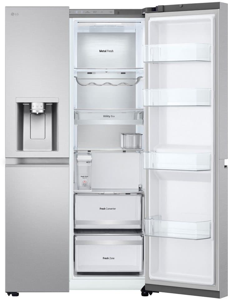 LG Side-by-Side GSLE91MBAC, 179 cm hoch, 91,3 cm breit, Eis-, Crushed Ice- und Wasserspender mit Wassertank, NoFrost - Thumbnail 14