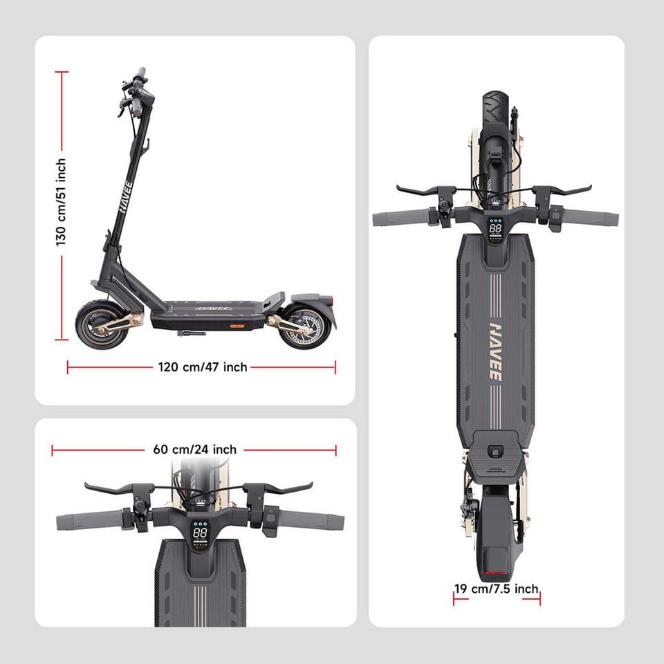 NAVEE E-Scooter ST3 Electric Scooter (DE Version), 450 W, 20 km/h, (Packung) - Thumbnail 17