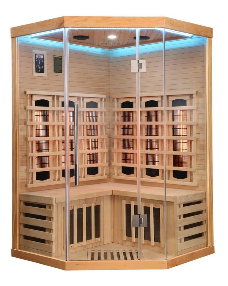 Sanotechnik Infrarotkabine SUPREME, BxTxH: 120 x 120 x 190 cm, mit 6 Vollspektrumstrahler und 3 Carbon Heizplatten - Bild 1