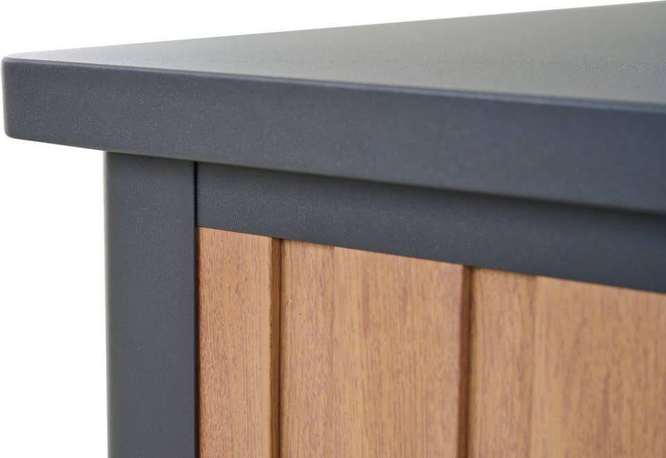 Siena Garden Kissenbox, Gestell aus Aluminium, 181x79x75cm woodlook - Thumbnail 8