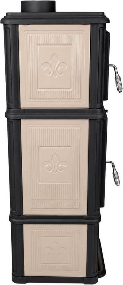 Hanseatic Kaminofen Minerva Beige, 7,1 kW, Zeitbrand, Großer Feuerraum - Thumbnail 13