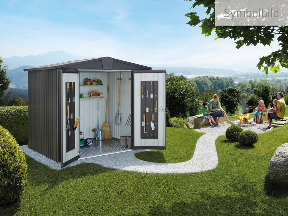 Biohort Gerätehaus Europa Gr. 3, verschiedene Farben, BxT: 244x156 cm, Qualitäts-Geräteschuppen aus Metall - Thumbnail 2