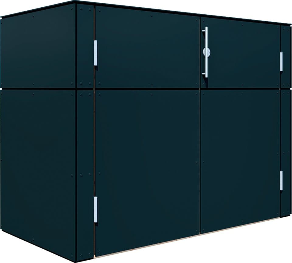 BERTILO Garten-Geräteschrank HPL Terrace, in verschiedenen Farben, BxT: 154,6x75,4 cm, Fassaden-HPL in Architekturqualität, witterungsbeständig, farbstabil - Thumbnail 2
