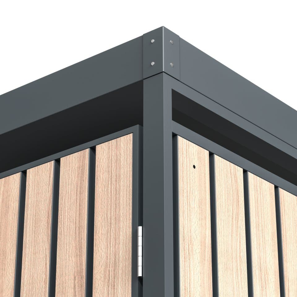 WESTMANN Mülltonnenbox Planta, Platz für 5 Mülltonnen je 240 L, BxHxT: 332x84x124,5 cm - Thumbnail 8