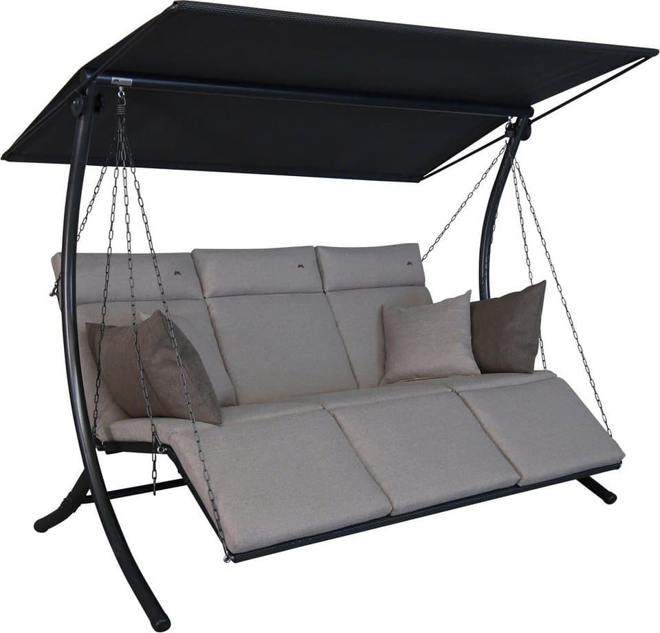 Angerer Freizeitmöbel Hollywoodschaukel Swing Smart sand, 3-Sitzer, Bettfunktion, wetterfest - Bild 1