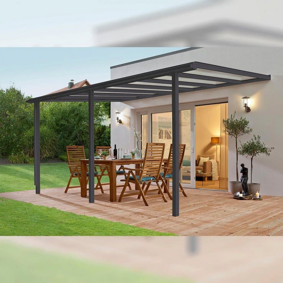 Beckmann Terrassendach TREND Gr. 4, BxT: 435x300 cm, Bedachung Doppelstegplatten - Thumbnail 3