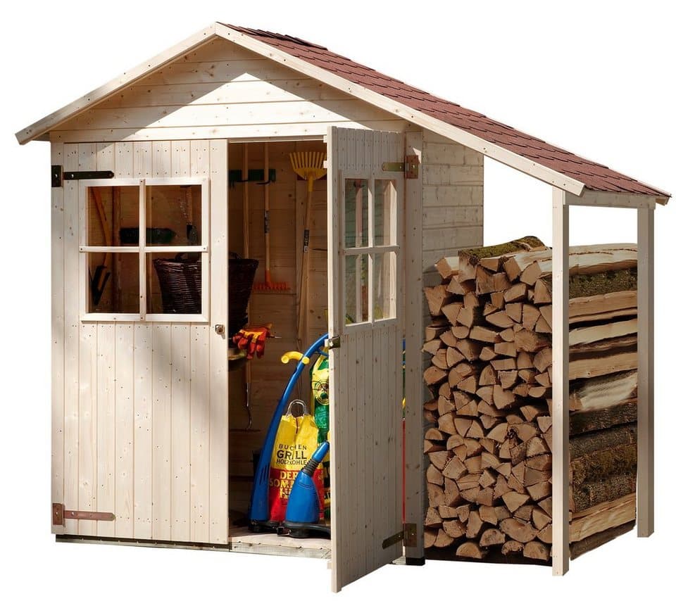 weka Garten-Geräteschrank Gr. 2, BxT: 245x105 cm, BxTxH: 245x105x216 cm, mit Schleppdach - Bild 1