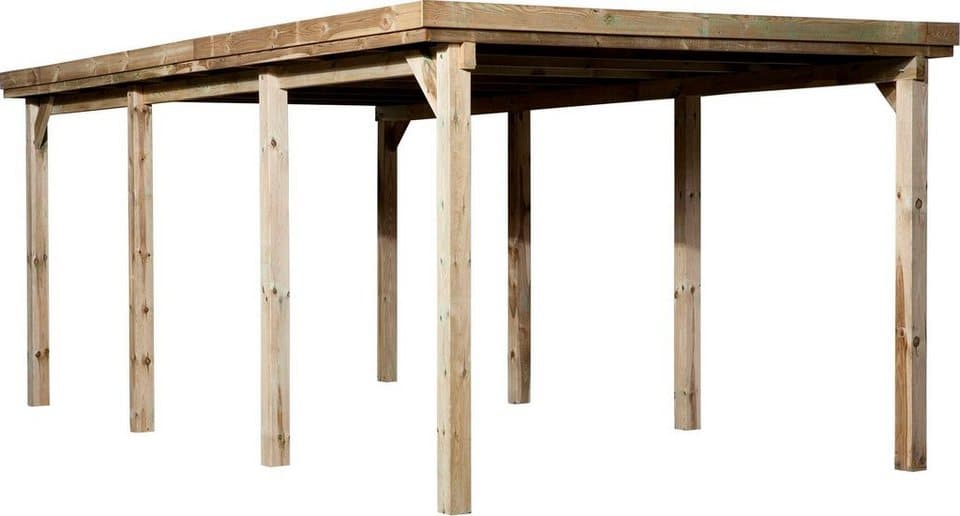 weka Einzelcarport 617 Gr.2, BxT: 322x612 cm, 215 cm Einfahrtshöhe
