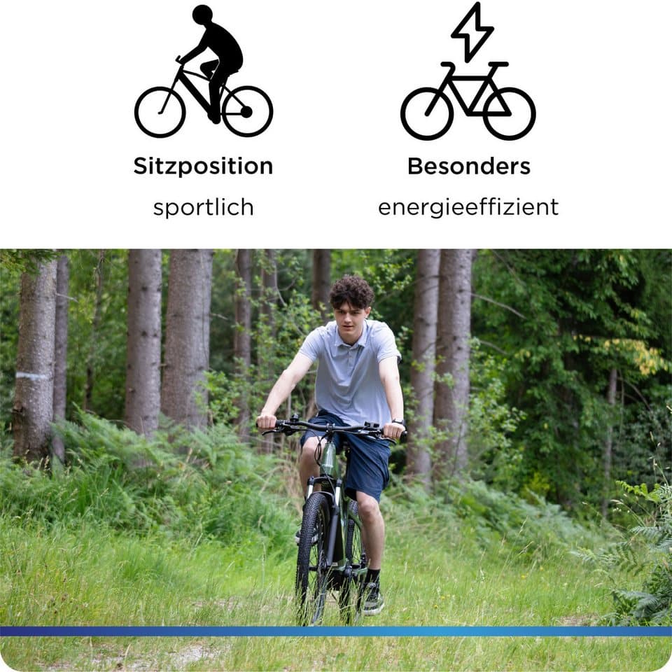 Zündapp E-Bike Mountainbike X900, 10 Gang Shimano Cues U6020 SGS Schaltwerk, Kettenschaltung, Mittelmotor, 733 Wh, Pedelec, Elektrofahrrad für Damen und Herren, MTB - Thumbnail 6