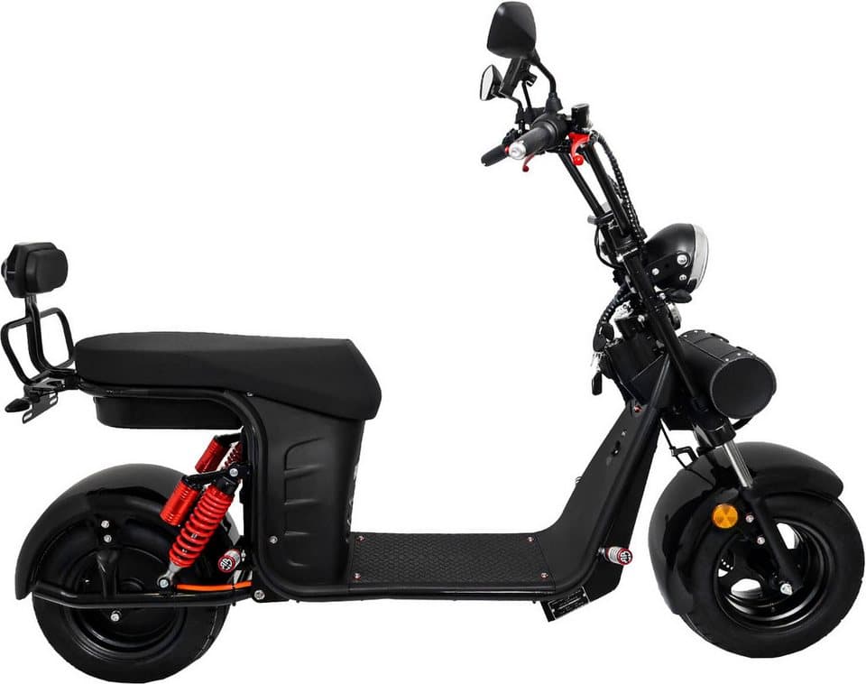 Rolektro E-Motorroller E-Chopper 45, 60V-25,6Ah Lithium-Akku, 3000 Watt, 3500 W, 45 km/h, bis zu 54 km Reichweite, mit USB-Anschluss und integr. Alarmanlage - Thumbnail 3