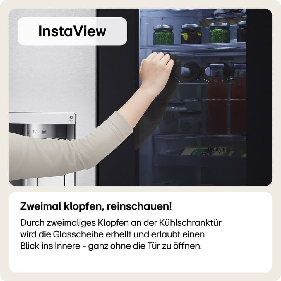 LG Multi Door GMG761EPAE, 178,7 cm hoch, 83,5 cm breit, InstaView®, DoorCooling+® - Thumbnail 20