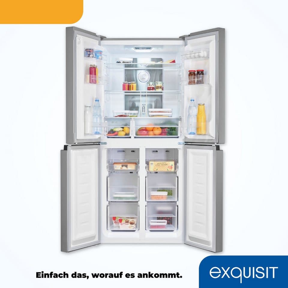 exquisit Multi Door MD425-150-040C inoxlook, 180 cm hoch, 79 cm breit - Thumbnail 5