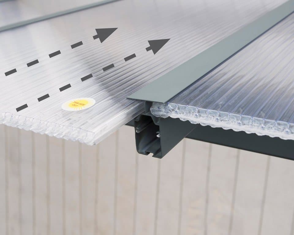Palram - Canopia Terrassendach Olympia 3x6.1, BxT: 619x295 cm, Bedachung Doppelstegplatten, BxT: 619x295 cm - Thumbnail 4