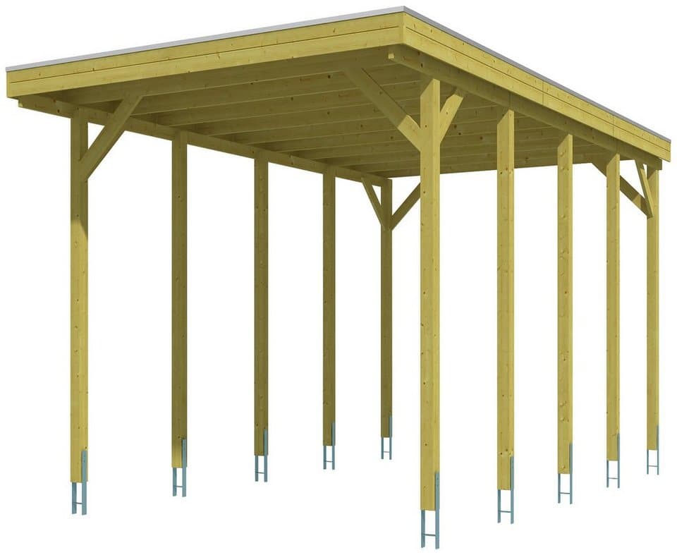 Skanholz Einzelcarport Friesland, BxT: 397x708 cm, 351 cm Einfahrtshöhe, für Caravan - Thumbnail 2