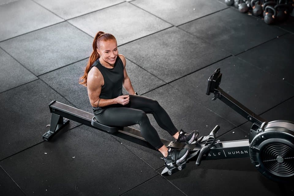Half Human Rudergerät Air Rower Rudergerät (150 kg max. Benutzergewicht, Sport), Rudermaschine - Thumbnail 14