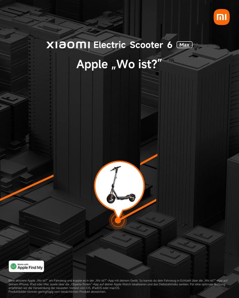 Xiaomi E-Scooter Electric Scooter 6 Max DE, 20 km/h - Thumbnail 7