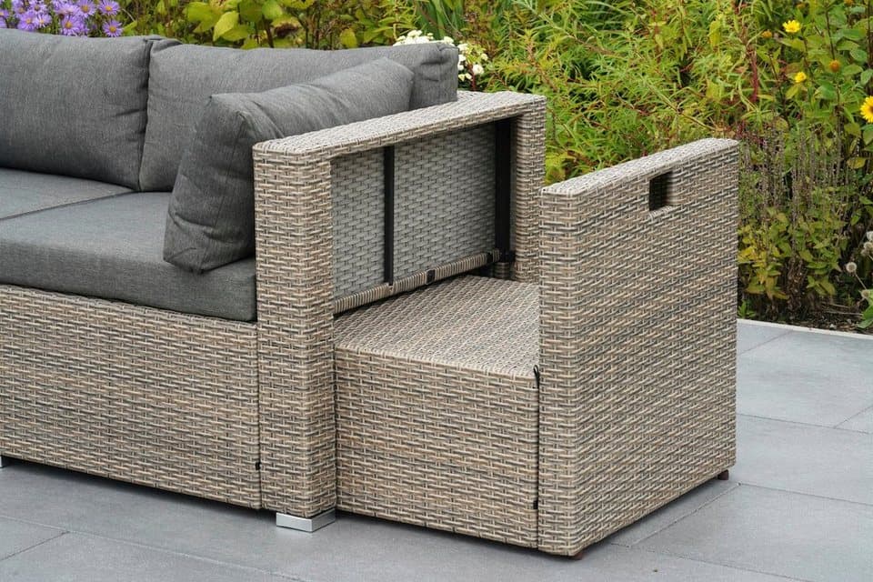 MERXX Gartenlounge-Set Rivello, (23-tlg), inkl. Auflagen, Aufstellmaß BxTxH: 225x225x63 cm - Thumbnail 3