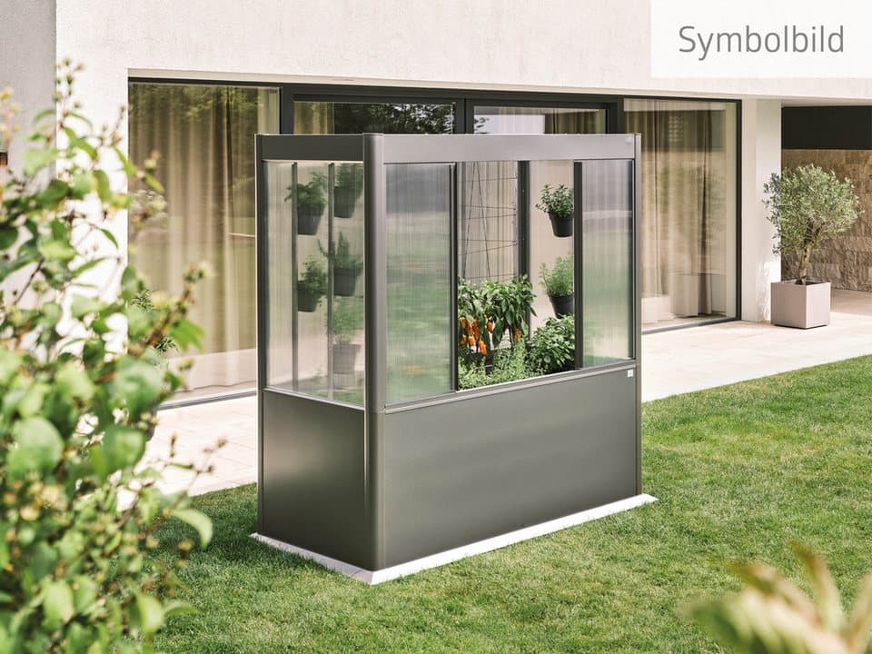 Biohort Frühbeetaufsatz für Hochbeet Florentina Gr. 2x1 verschiedene Farben, Nachrüstbar auf bestehende Biohort Hochbeete