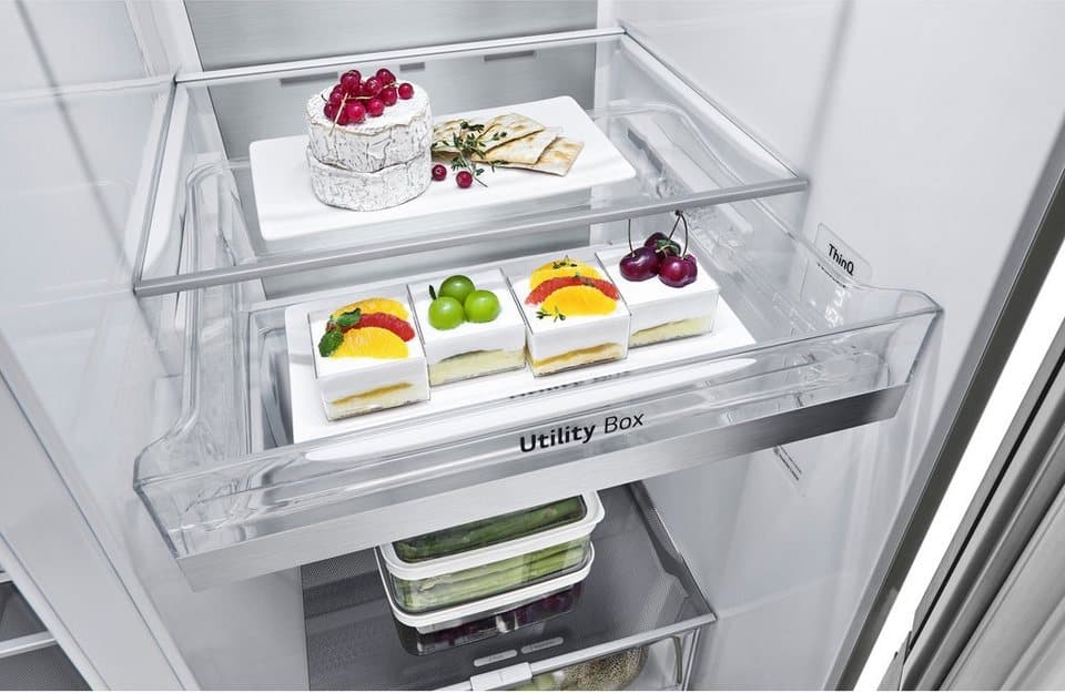 LG Side-by-Side GSXV90BSDE, 179 cm hoch, 91,3 cm breit, Craft Ice Bereiter, InstaView™ - Thumbnail 10