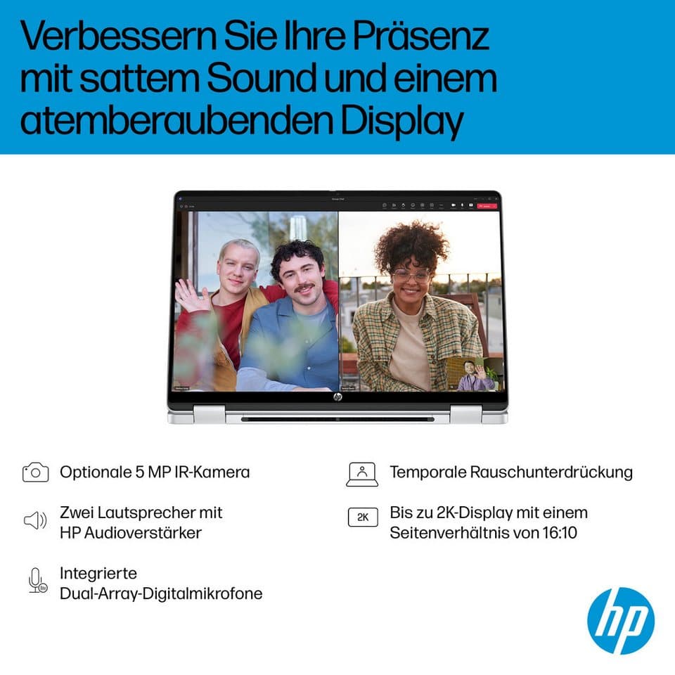 HP OmniBook 5 Flip 14-fp0250ngx Convertible Notebook (35,56 cm/14 Zoll, Intel Core 5 120U, Intel Graphics, 8 GB, 256 GB SSD) - Thumbnail 19