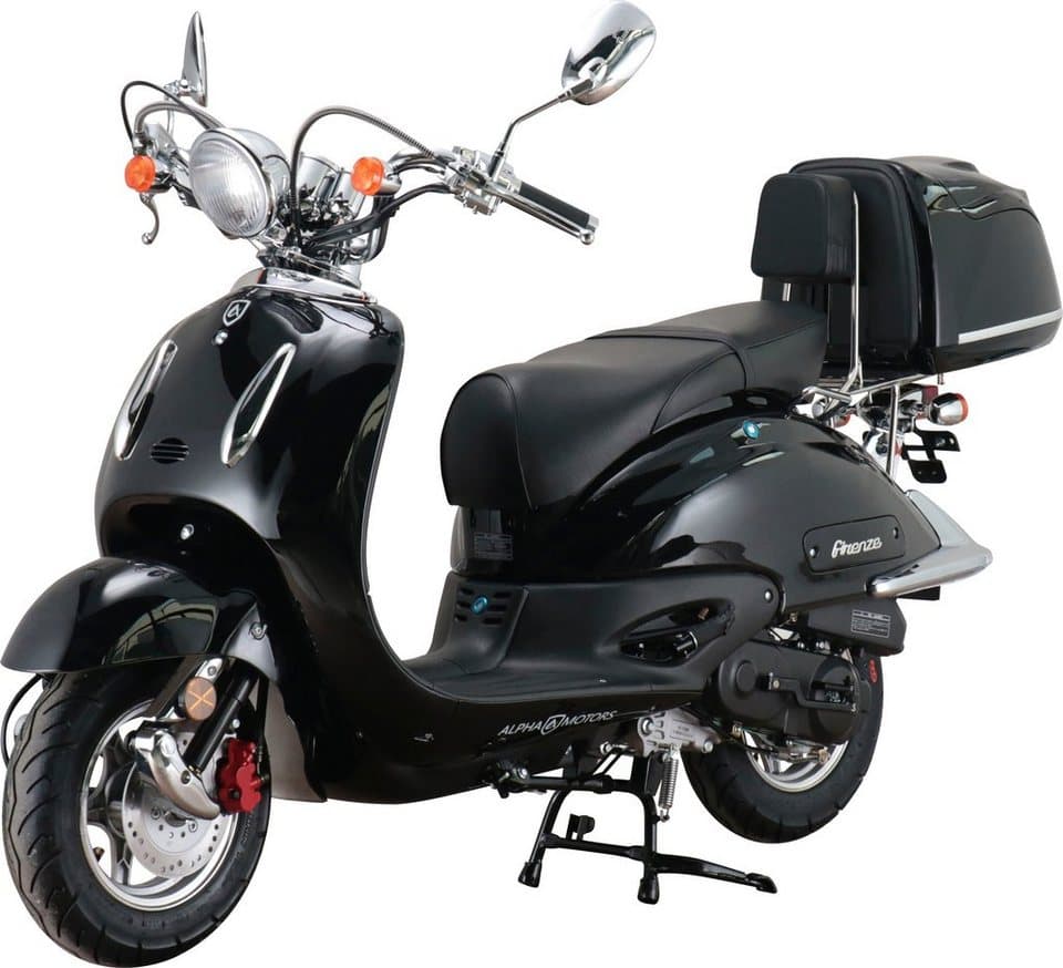 Alpha Motors Motorroller Retro Firenze, 50 ccm, 25 km/h, Euro 5, (mit Topcase), mit Lenkerschloss, im Retro-Look - Thumbnail 2