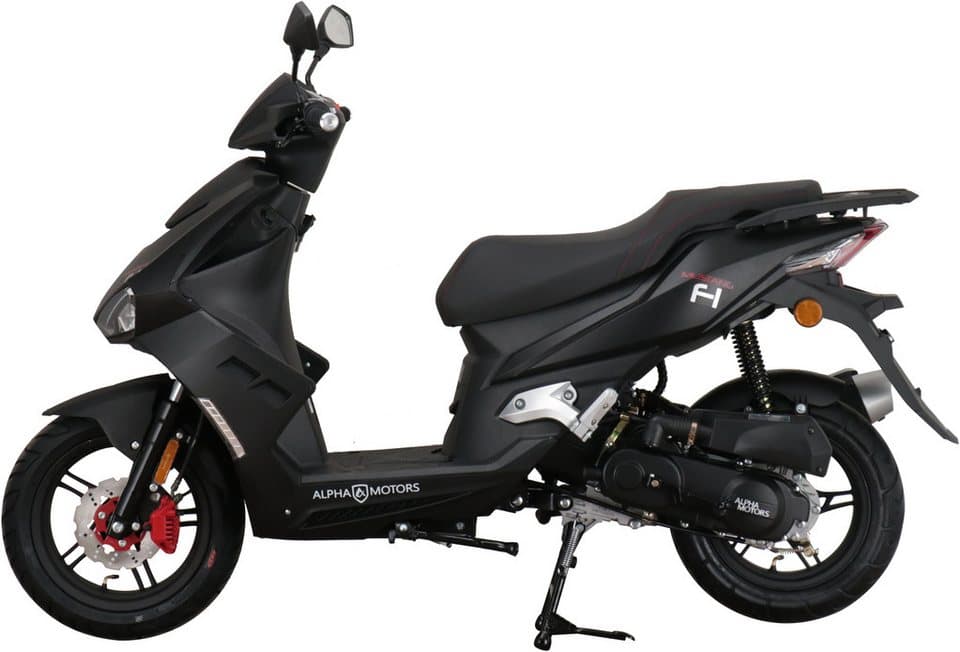 Alpha Motors Motorroller Mustang FI, 50 ccm, 45 km/h, Euro 5, mit USB-Anschluss und Lenkerschloss, sportliches Design - Thumbnail 5