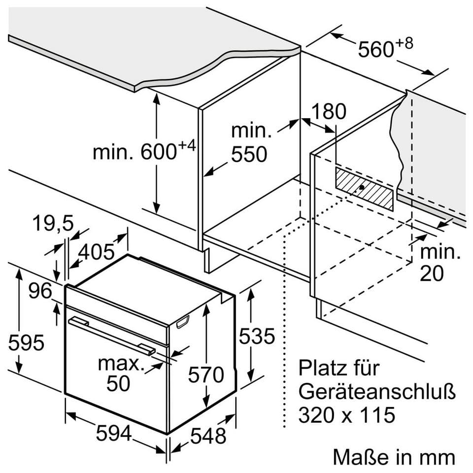 BOSCH Elektro-Herd-Set HND611LS67, mit Backwagen, Hydrolyse, Backwagen mit ausziehbarer Tür für bequemes Kochen & Backen - Thumbnail 17