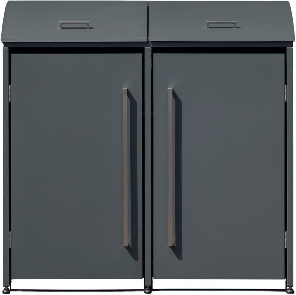 WESTMANN Mülltonnenbox Moderna 2, Platz für 2 Mülltonnen je 240 L, BxHxT: 139x83x135 cm - Bild 1