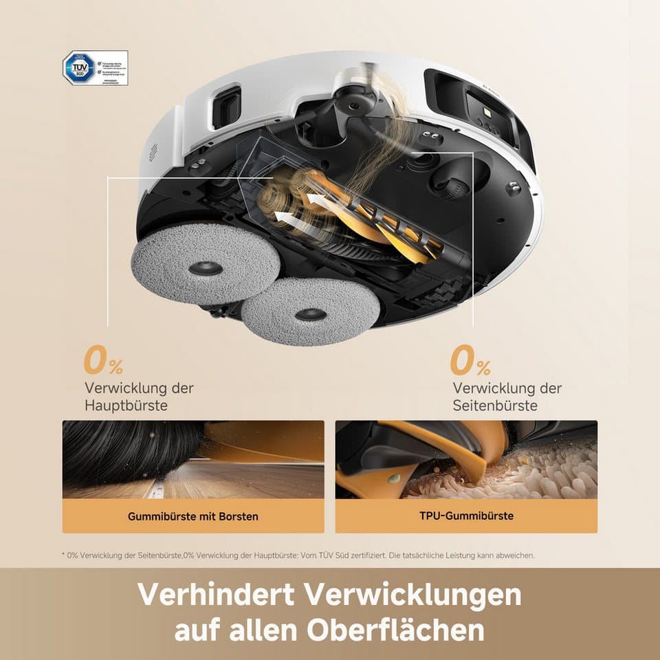 Dreame Saugroboter L50s Pro Ultra, 600 W, beutellos, Basisstation, App-Steuerung - Thumbnail 14