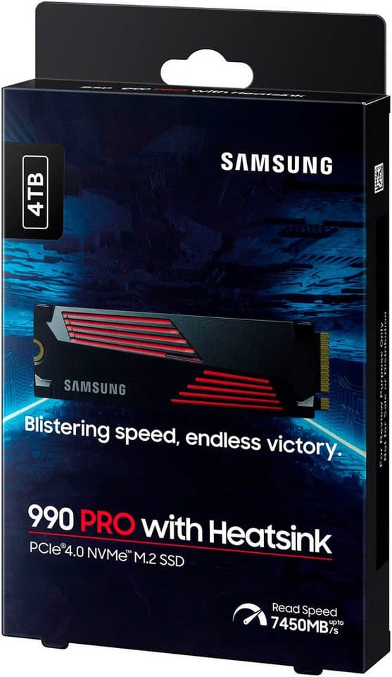 Samsung 990 PRO Heatsink interne SSD (4000 GB) 2,5" 7450 MB/S Lesegeschwindigkeit, 6900 MB/S Schreibgeschwindigkeit - Thumbnail 14