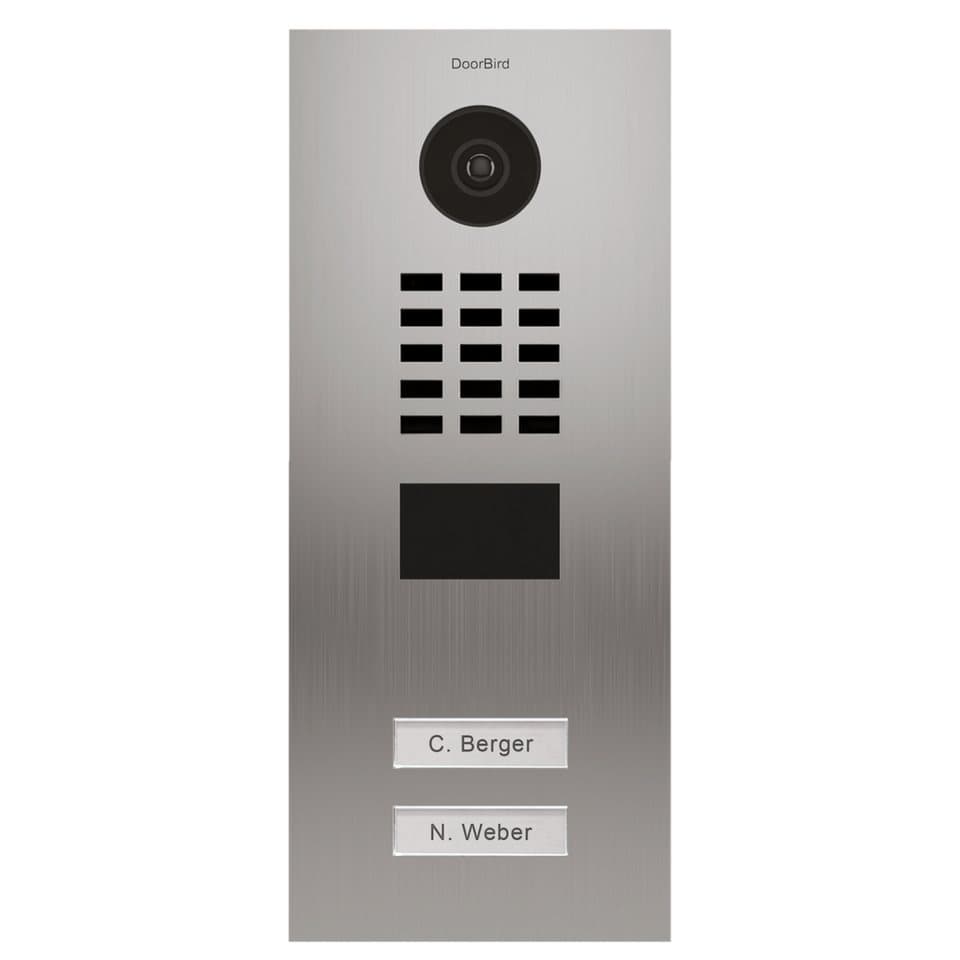 DoorBird Video-Türsprechanlage DoorBird - Video Türstation D2102 mit 2 Klingeltasten (Außenbereich, Haustür, Eingangsbereich, Smarte Video Türsprechanlage mit App-Steuerung, Ethernet / PoE) - Thumbnail 5